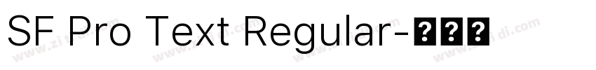 SF Pro Text Regular字体转换